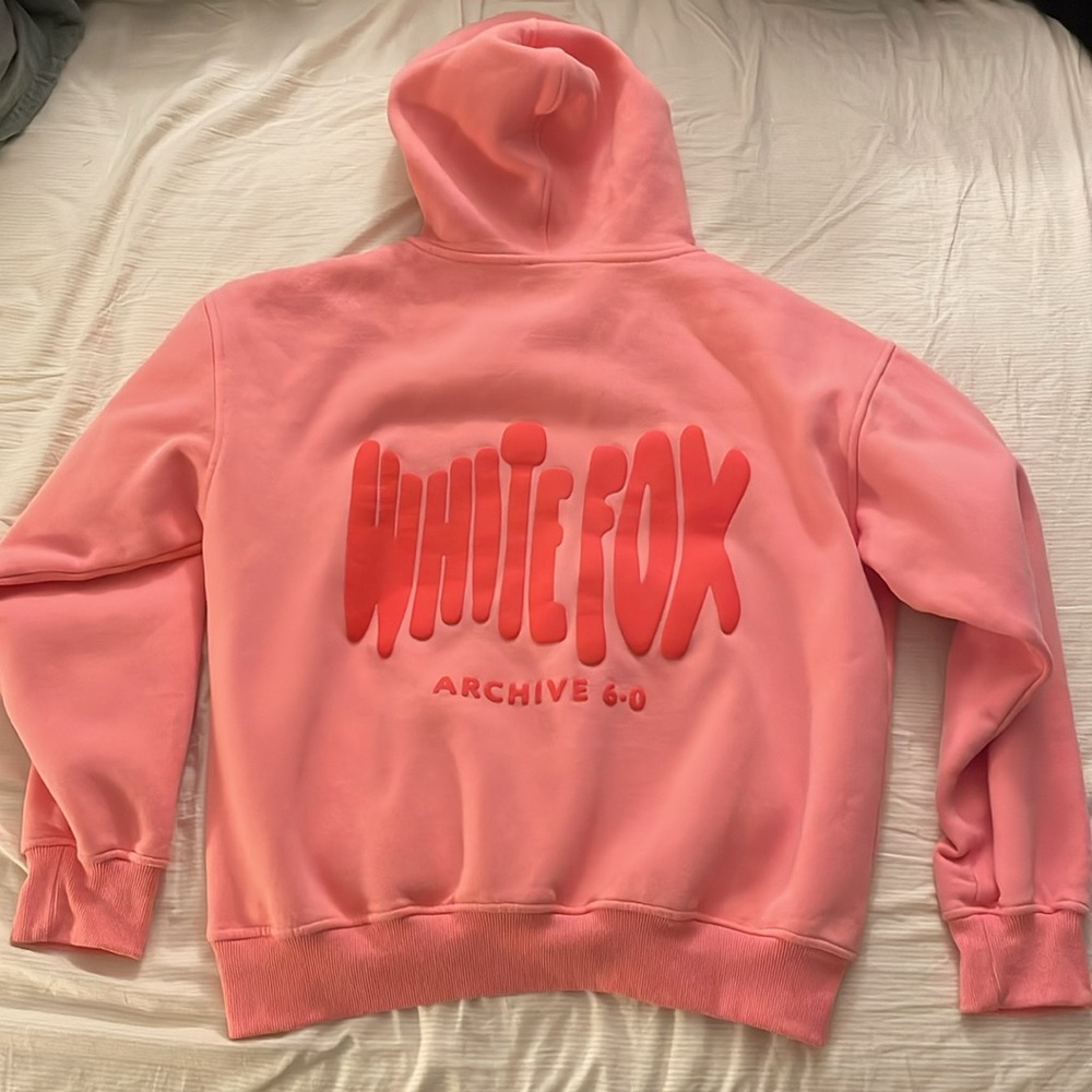 White Fox Pink Hoodie - Picture 4 of 4